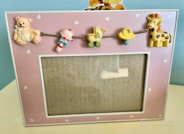 Cornice bimba rosa nuova mai usata