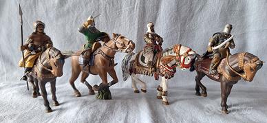 Cavalieri medievali in piombo