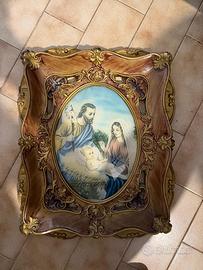 Quadro Sacra Famiglia vintage anni '60