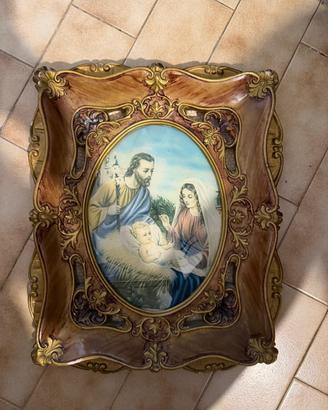 Quadro Sacra Famiglia vintage anni '60