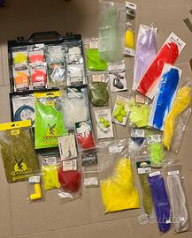 Scatola streamers + materiale pesca a mosca
