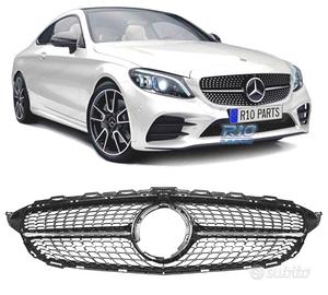 GRIGLIA MERCEDES W205 AMG 14-18 LOOK DIAMOND NERO 
