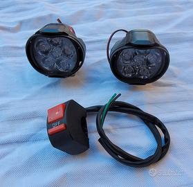 faretti moto led con interuttore