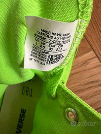 All Star Converse verde fluo