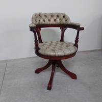 Poltrona chesterfield girevole... chester vintage 