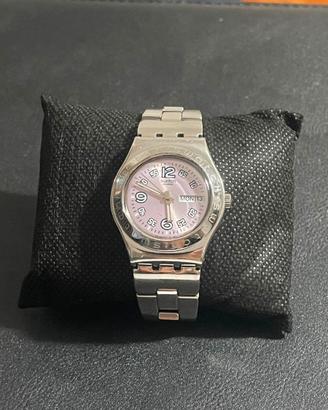 Orologio Swatch Irony Vintage quadrante lilla/rosa