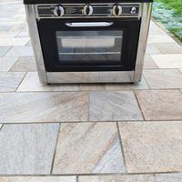 Forno a gas con 2 fuochi portatile da campeggio