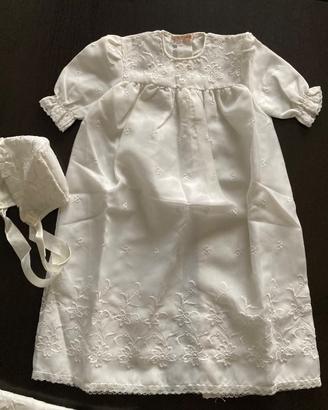 Completo Battesimo Vintage Anni '70 (3 Pezz