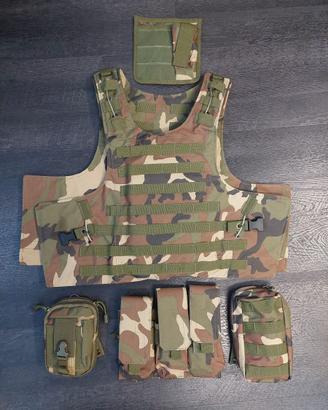 Gilet Militare Corpetto Tattico Softair