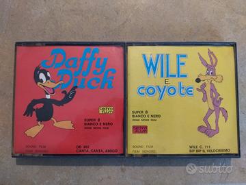 SUPER 8 WILE E COYOTE DUFFY DUCK CASSETTE CARTONI