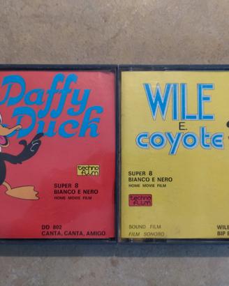 SUPER 8 WILE E COYOTE DUFFY DUCK CASSETTE CARTONI