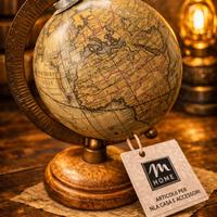 Mappamondo Decorativo Stile Vintage 10 x 13 x H15