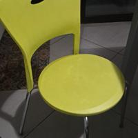 sedie da cucina o esterno verde mela