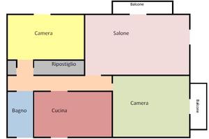 Luminoso ed ampio trilocale, via Montegrappa 137