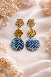 Orecchini decoupage giapponese 