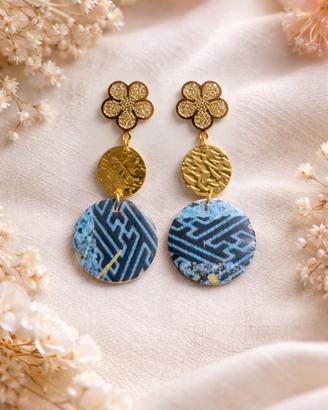 Orecchini decoupage giapponese 