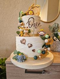 Torta scenografica giungla