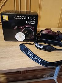 Nikon Coolpix L820 Plum con Scatola Come Nuova 