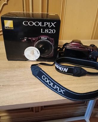 Nikon Coolpix L820 Plum con Scatola Come Nuova 