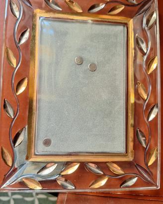 cornice decoro foglie bicolore