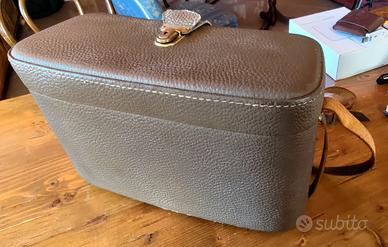 Borsa fotografica di cuoio martellato 30x20x12