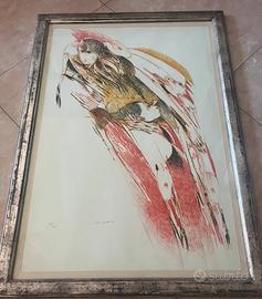 Remo brindisi litografia quadro