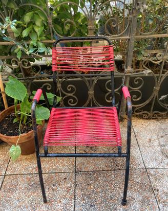 4 sedie in corda mid century