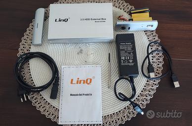 LinQ Box Esterno 3,5" HDD Sata/Ide USB 2.0 "NUOVO"
