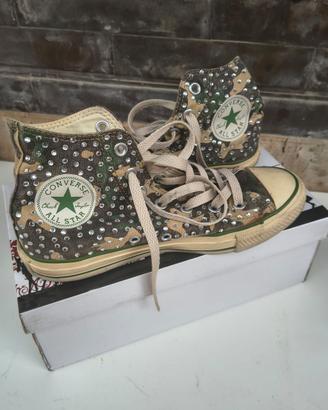 Converse All Star Camouflage con Strass num 37