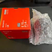 Obiettivo Sony SEL15F14G, nuovo e perfetto