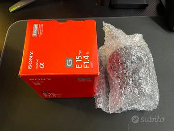 Obiettivo Sony SEL15F14G, nuovo e perfetto