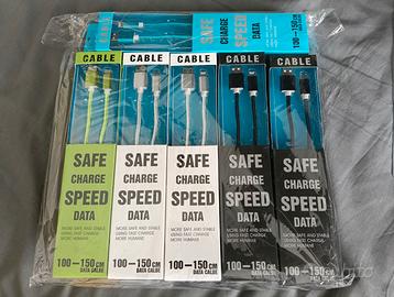 8 Cavi ricarica/dati con uscita micro-usb iphone