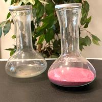 Vaso vetro design recycled art vasetto fiori