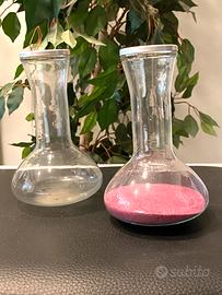 Vaso vetro design recycled art vasetto fiori