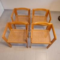 tavolo sedie legno design vintage  anni 60 chair