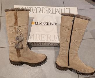 stivali in pelle lumberjack numero 39 nuovi mai
