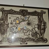 mappa originale Amerigo vespucci 
