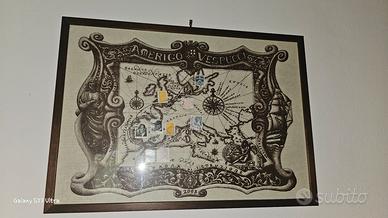 mappa originale Amerigo vespucci 