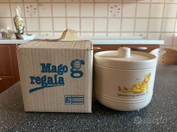 Biscottiera vintage Galbusera Il Mago della Bontà