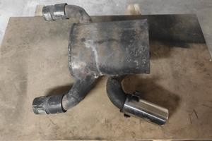 Scarico due in uno per Kawasaki EN 500 Vulcan