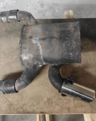 Scarico due in uno per Kawasaki EN 500 Vulcan