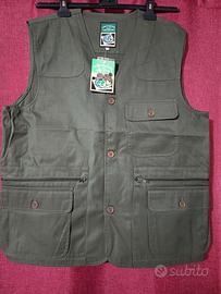 Gilet x Caccia Tiro o Pesca Verde Oliva T.G.52