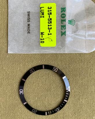 Inserto Ghiera Rolex Originale per Ref.5513 nuovo