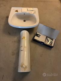 Lavabo a colonna Ceramica Dolomite con rubinetto