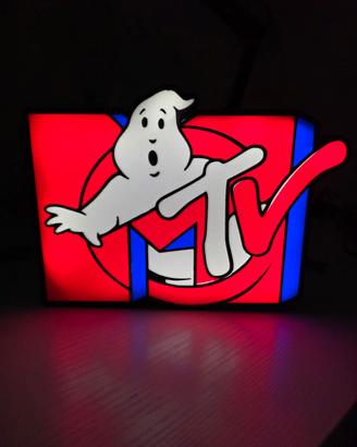 🎬 Lampada LED Stile MTV Ghost – Lightbox 3D