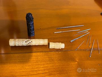 Agoraio antico porta spilli antico