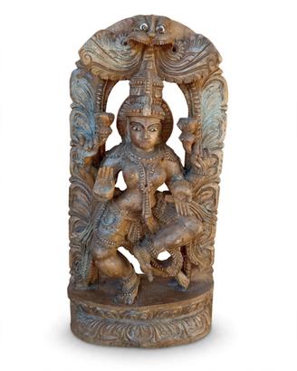 Statua Dea Lakshmi legno 60cm - 650€ 