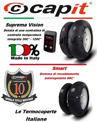 Termocoperte gomme moto Capit - tre modelli - Top