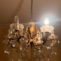 Lampadario vintage in ottone