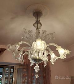 Lampadario vetro di murano